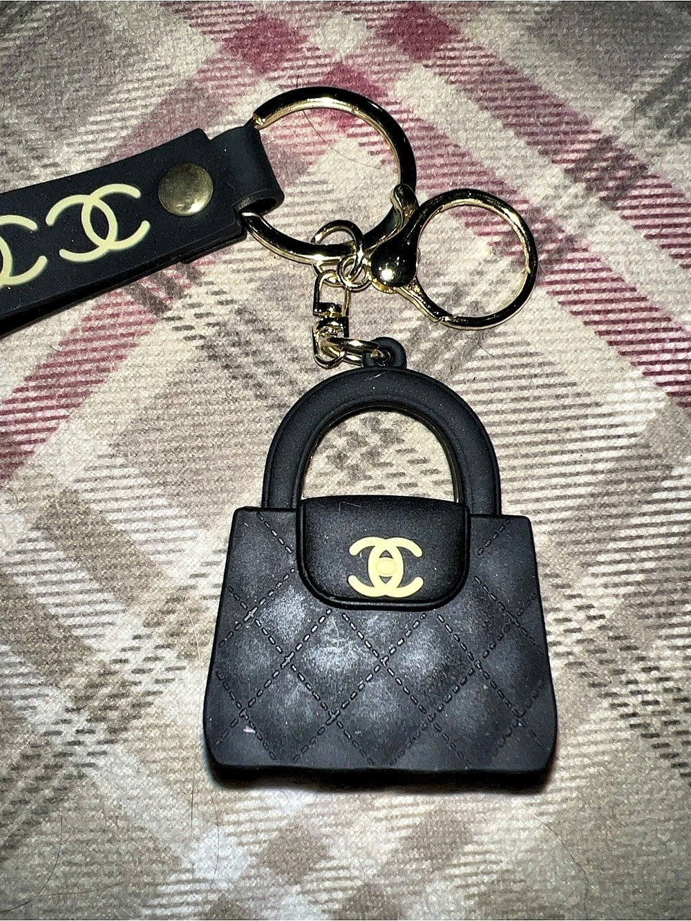 Fashion Black Mini Bag Keychain